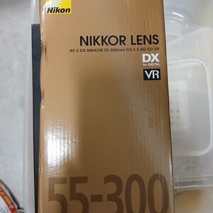 Nikon Nikkor Lens 55-300mm - Brown Box